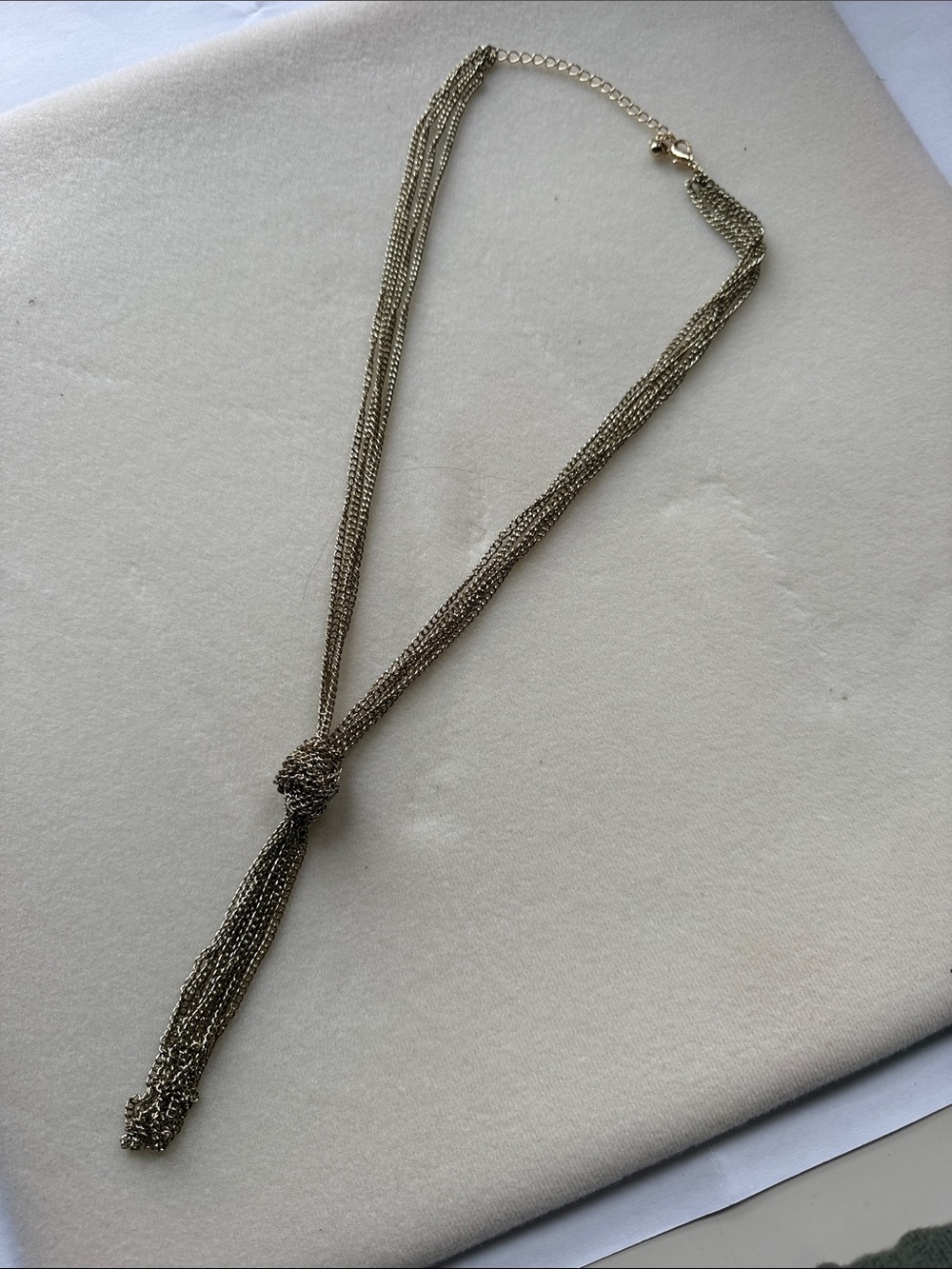 Gold-Tone Multi-Strand Knot Pendant Necklace - Women Jewelry| 20”